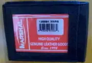 Men's Wallet - Dark Brown- Billfold Style with Clear Front for Easy ID Display!!