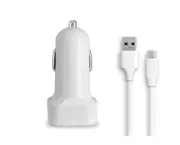 Car Charger+USB Cord Cable for TCL TAB PRO 5G 9198S Tablet, Verizon TCL TAB 8