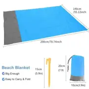 Beach Mat Lightweight Waterproof Sandproof 200 X 140cm
