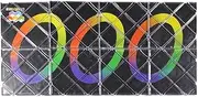 Oostifun Gobus MoZhi LingAo 8 Panels 3 Rings Black Magic Folding Puzzle Cube Twisty Toy for Children Teens Adults
