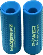 Power System Mx Gripezzi Fitness Handles for Barbells Color Blue XL 2 pieces