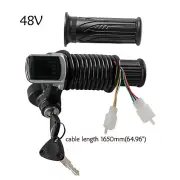 48V Twist Throttle & LCD Display & Key Switch for E Bike Electric Scooter ATV