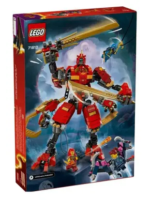 【LEGO 樂高】 磚星球〡 71812 旋風忍者 赤地的忍者攀爬機械人 Kai's Ninja Climber Mech