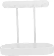 PRETYZOOM Jewelry Holder Organizer with Tray Stylish Earring and Necklace Display Stand for Bracelets and Rings Storage Jewelry Tree for Vanity and Dresser