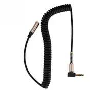 4Pcs Flexible Spring 3.5mm Audio Cable Male To Female Aux Extension Cord 3.5mm Plug Cable Wire