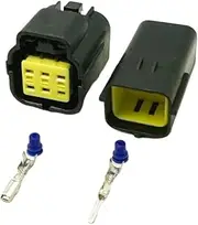 1 2 3 4 6 8 10 12 16 Pin Auto Waterproof Connector Electrical Plug compatible Car Sealed Truck Socket(5SET 6P 1.8)
