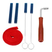 6 Pcs Professional Piano Tuning Mute Kit Tuning Hammer Lever Tuner Mute Kit