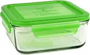 Wean Green Glass Food Storage Containers, Meal Cube 28 Ounces, Pea