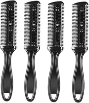 Healeved 4Pcs Double Side Haircut Comb Lightweight Hair Cutter Accessories for Easy Styling and Trimming Durable Haircut Supplies for Professional and Home Use