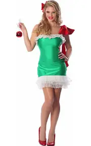 Gift Wrapped Christmas Present Adults Costume