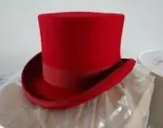 100% Wool Felt Top Hats Victorian Style Mad Hatter Tall Gentlemen Magic Hats
