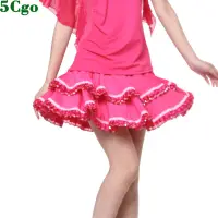 在飛比找蝦皮商城優惠-5Cgo促銷含稅 廣場舞服裝新款裙子雙層花邊短裙拉丁舞裙拉丁