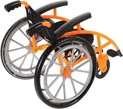 Homoyoyo Miniature Wheelchair Dollhouse Playset with Crutches Tiny Foldable Wheelchair for Dolls Educational for Empathy and Inclusivity for Interactive Imaginative Play