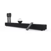 TV Soundbar Subwoofer Bluetooth 5.0 TV Speakers with 2 Wireless Microphones HDMI