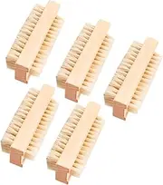 HAPINARY Wood Pig Mane Nail Brush Stiff Bristles for Household Cleaning Gardeners Use