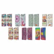 OFFICIAL emoji® HIPPIE CHIC LEATHER BOOK WALLET CASE FOR APPLE iPOD TOUCH MP3