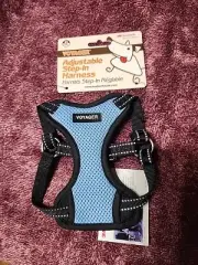 VOYAGER Step-In Lock Adjustable Air Mesh Vest Harness for Dog or Cat Blue/Blk XS