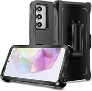 Belt-Clip Holster Case for Samsung Galaxy A35 (6.6"), Heavy Duty Drop Protection Full Body Rugged Shockproof/DustProof Military Grade Tough Durable Cover for Galaxy A35
