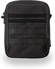 Cargo Works iPad Pro EDC Kit,10.5-11 Inch Tablet Molle Shoulder Bag Sleeve Case for 11" New iPad Pro, 10.5" iPad Pro, New iPad, 10" Microsoft Surface Go, Black
