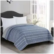 Fraiche Maison Microfiber Quilt King Anika Stripe