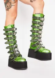 [Demonia] UV Slime Morpheus Platform Boots