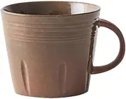 Water Cup Handmade Coffee Mugs Hardcover Ceramic Cups with Large Handle for Coffee Soup Tea Milk Latte Gift Microwave Oven Safe Coffee Mug (Color : Brown)