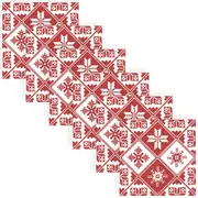 120pc Paper+Design Luncheon 3-Ply Napkin Party Tissue 33x33cm Traditions Red