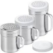 [10Oz + 10Oz + 14Oz] Stainless Steel Dredge Shaker Bundle - by