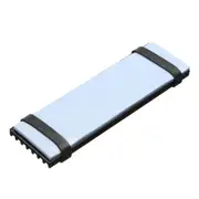 NGFF NVMe 2280 PCIE SSD Passive Cooling Aluminum Fins Heat Sink Thermal Pad