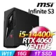 【hd數位3c】MSI Infinite S3 14NUC5【1468TW】i5-14400F/16G/1T SSD/WIN11/RTX 4060【下標前請先詢問 有無庫存】