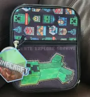 Minecraft Lunch Box bag. New with Tags. Bio World brand. insulated, BPA free