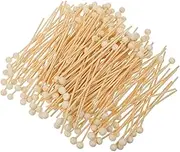 EXHUMKY 200pcs Lollipop Stick Ball End Swizzle Sticks Drink Swizzle Sticks Candy Stir Sticks Treat Sticks Candy Stick Decorations Sticks for Cake Pops Cakepop Sticks White Wood re-usable
