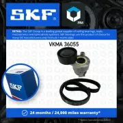 Drive Belt Kit fits DACIA SANDERO Mk2 1.6 1.5D 2008 on Set SKF 117203694R New