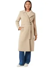 [Forever New] Polly Wrap Coat in Cream