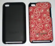Lot of 2 Speck Cases for Apple iPod touch 4G, 1 Fabric Wrap, 1 Smoke Color Matte
