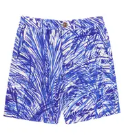 [Loro Piana Kids] Loro Piana Kids Loris printed linen shorts Y 10 blue
