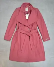 Ted Baker London Sandra Pink Cashmere Wool Wrap Belted Coat TB 2 UK 10