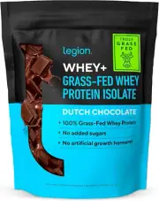 LEGION Whey+ Chocolate Whey Isolate Protein Powder from Grass Fed Cows - Non-Gmo