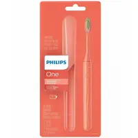 在飛比找PChome24h購物優惠-【Philips 飛利浦】電池式電動牙刷 珊瑚橘 超輕便旅行
