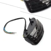 Rear LED Tri-Bar Tail Light Fender Tip w/Harness Smoke Fit Harley Road King AU