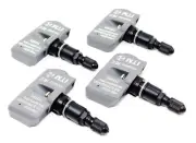 4 315mhz TPMS Tire Pressure Sensors Chevrolet Tahoe Matte Black Valve Stems