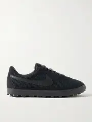 [Nike] Nike - + Bode Astrograbber Leather And Suede-trimmed Waffle-knit Sneakers - Black - US 11.5 US 11.5 Black