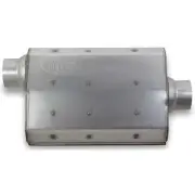 Hooker Aero Chamber Muffler 3in. Single Offset Inlet/Centre Outlet HK21505