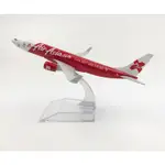 YALINDA AIR ASIA X B737 飛機模型 16CM 壓鑄金屬飛機玩具模型飛機兒童禮物