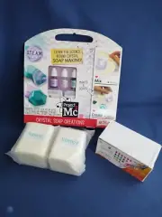 Soap Making Supply Lot - Colorant, Shea Butter Soap Base, Molds