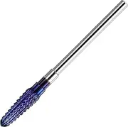 Oruola Only Clean Nail Bit,Cone Carbide Tungsten Cuticle Nail Drill Bits,4mm Cuticle Bit for Nail Drill,3/32 In Cuticle Bit for Nails Fast Removing Acrylic Hard Gels,Purple