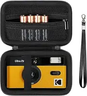 Supmay Hard Travel Case for Kodak F9/1 Shot/Ilford/Corex Reusable Ultra 35mm Film Camera, Protective Storage Carrying Case with Zipper Mesh Pocket for Battery, Film, USB Cable, Black