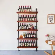 Wine Rack Wall Mounted, Wall Wine Rack,Bar Storage Shelves for Wine Bottle, H...