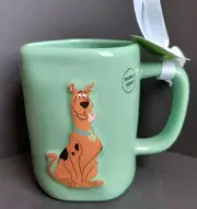 Scooby-Doo Rae Dunn SCOOBY DOOBY DOOO! 2-Sided Green Mug NWT Free Shipping!