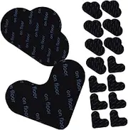 VINTORKY 16 Pcs Stickers Heart Cloud Shape Pads for Non Slip Flooring for Hardwood Tile Surfaces Prevent Rug Bunching Sliding Living Rooms Kitchens Bathrooms